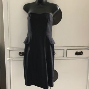 WHBM strapless peplum bodice/ pencil skirt dress.